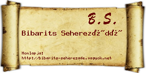 Bibarits Seherezádé névjegykártya
